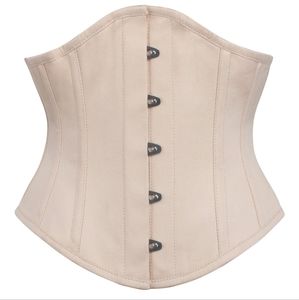 BEIGE UNDERBUST WASPIE CORSET